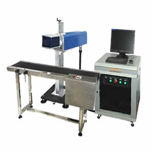 Online flying laser marking machine